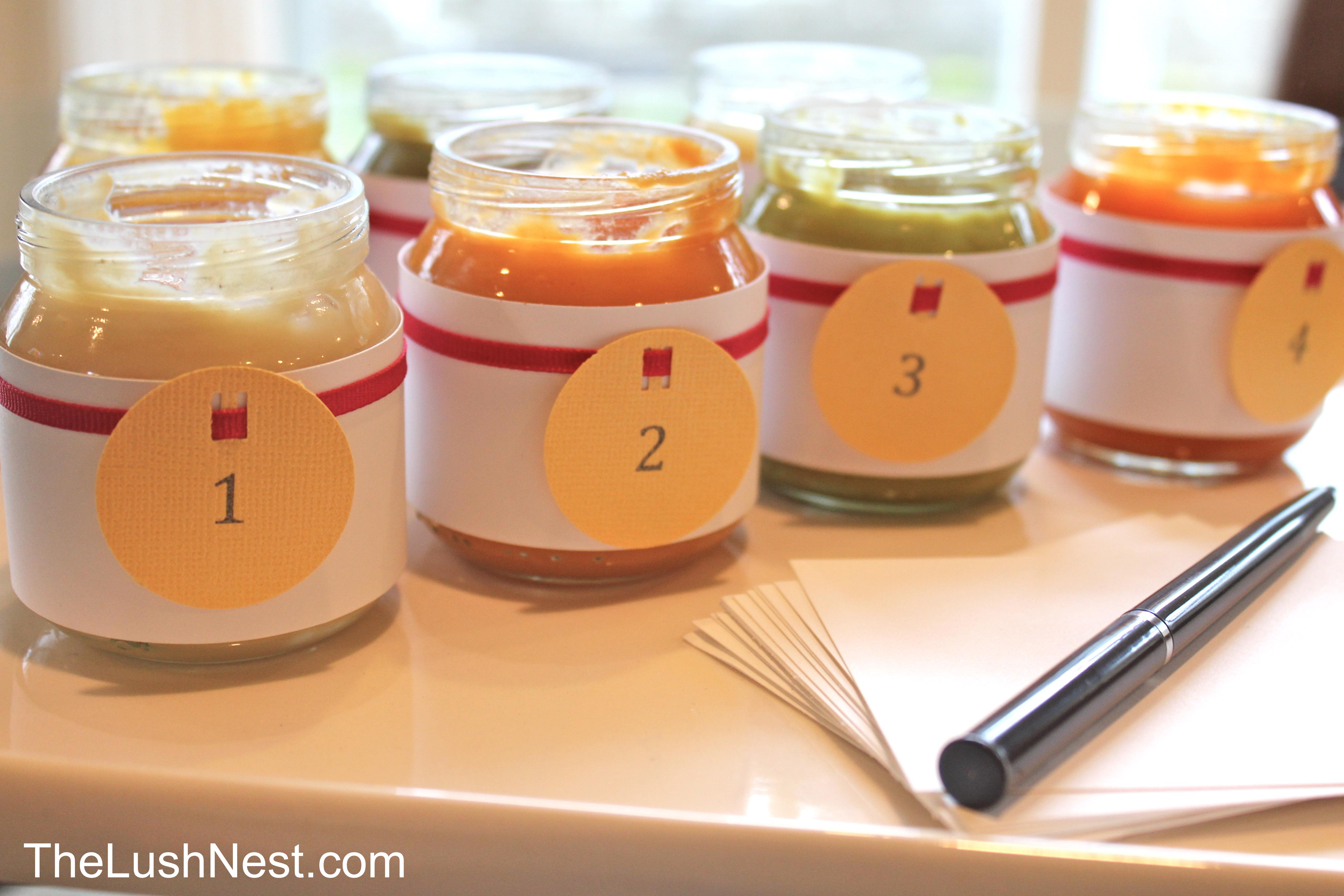104 New baby shower game guess the baby food 442 Baby Food Guessing Game 
